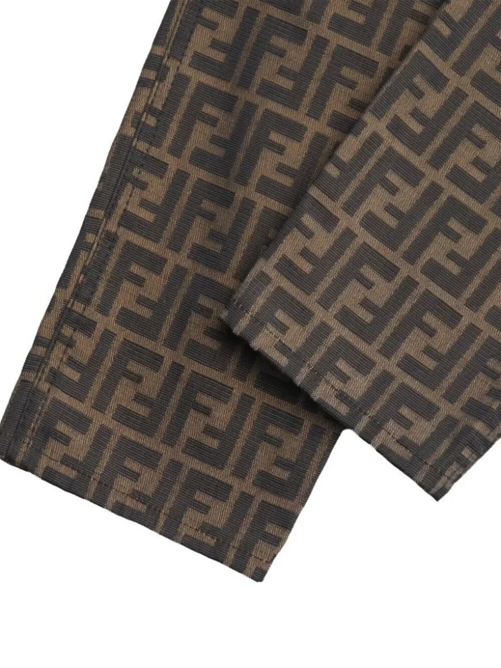 Fendi Vintage Pants 40 Zucca Tapered - Picture 6 of 9